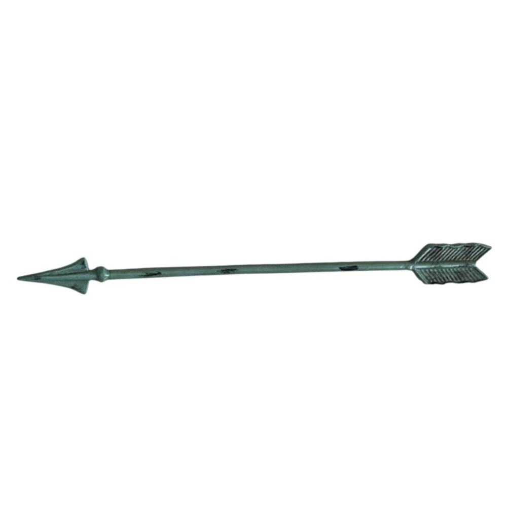 Turquoise Metal Wall Arrow Decor Distressed Teal Rustic Southwestern Boho